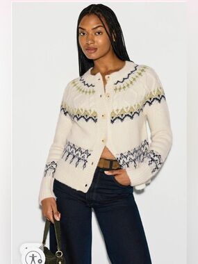 Fifteen Twenty Astrid Fair Isle Cardigan M